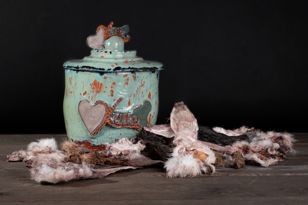 Konijnenoren met vacht - groot